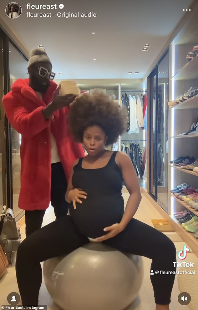 Pregnant Fleur East reveals the birth of her first child