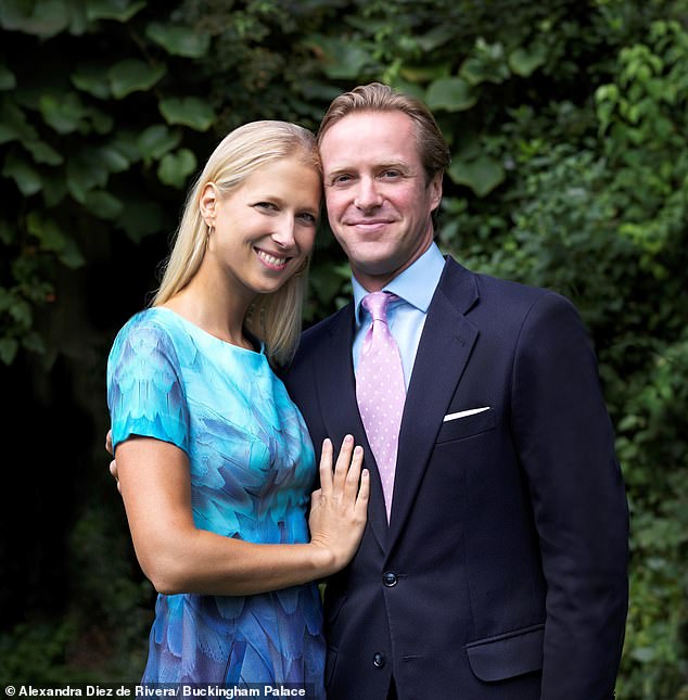 Thomas Kingston received a royal snub today at a funeral attended by Prince William and other members of the royal family.  Above: Mr.  Kingston with his wife, Lady Gabriella Windsor