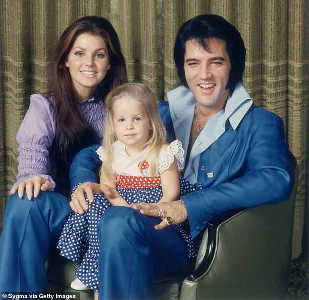 Priscilla Presley shares a throwback photo with the dog Elvis
