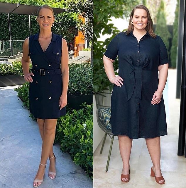 Professional tennis player Jelena Dokic flaunts her figure in a