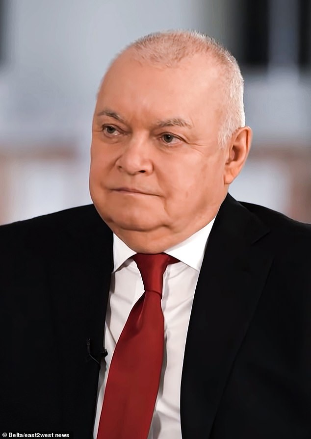 Putin spoke with one of his most ardent TV propagandists, Dmitry Kiselyov