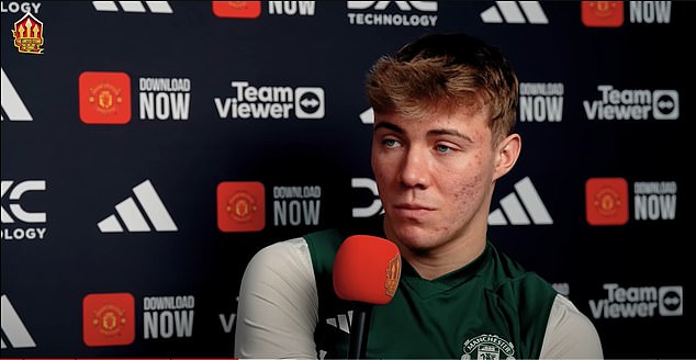 Rasmus Hojlund's United team-mates reportedly took issue with an interview he gave to YouTube fan channel 'The United Stand' in early February.