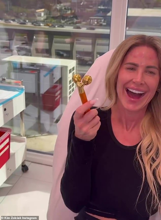 Real Housewives of Atlanta alum Kim Zolciak enjoyed a day of pampering amid her divorce from estranged husband Kroy Biermann after 12 years of marriage