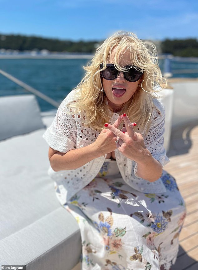 Rebel Wilson took to Instagram on Saturday to share a post celebrating her 44th birthday, sharing a sun-kissed photo of herself on a day off.