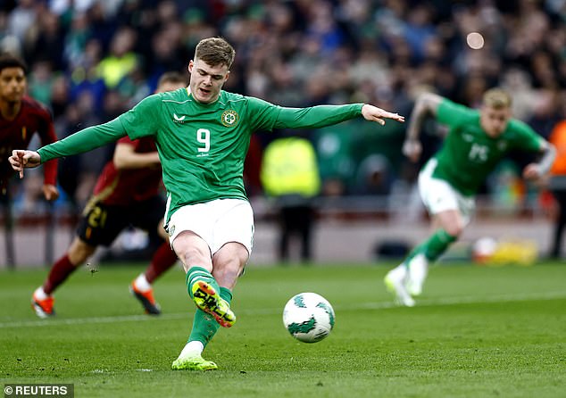 Evan Ferguson missed the penalty and the Republic of Ireland drew goalless.