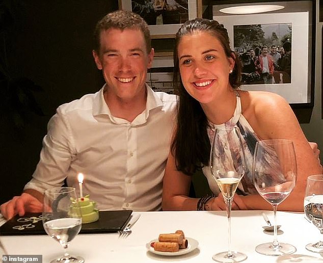 Champion cyclist Rohan Dennis shares a meal with his Olympic wife Melissa Hoskins
