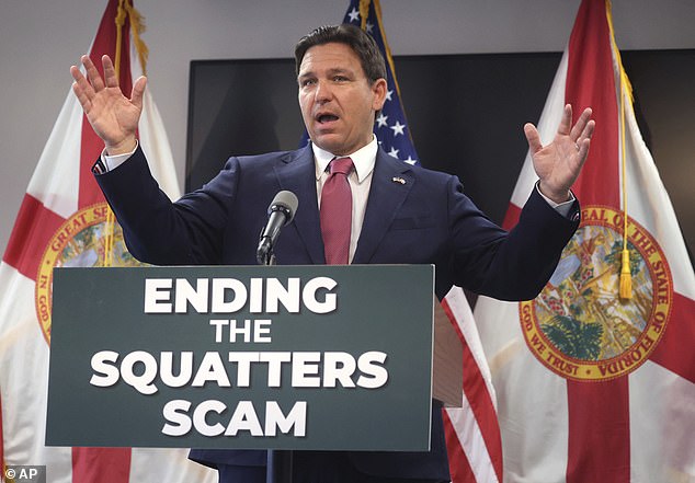 Florida Gov. Ron DeSantis declared the squatter scam over in his state after signing into law a measure that would reduce the time it takes for landlords to get authorities to remove unwanted tenants.