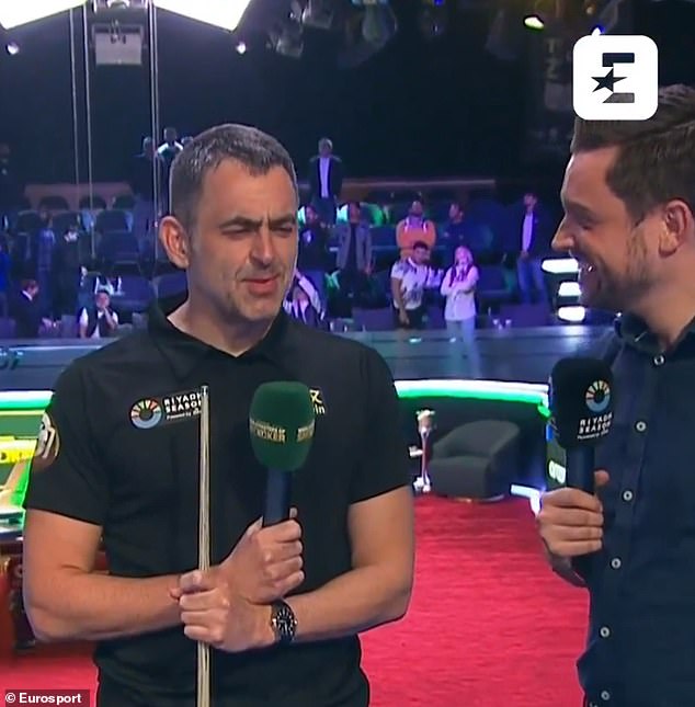 Ronnie O'Sullivan mocked Mark Selby after his Saudi debut against John Higgins didn't end until 3am