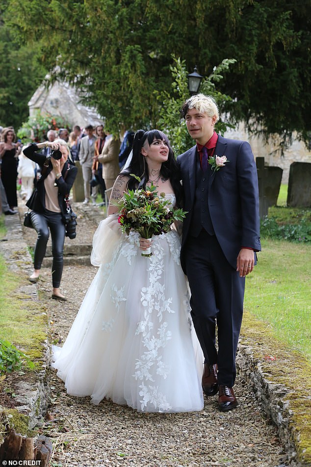 Charlotte Freud's wedding to rapper Luke Storey at St Marys Church in Burford