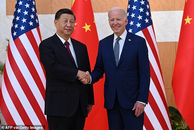 The Biden administration has drawn up defense spending plans with all the hallmarks of a peace president who no longer believes the US military needs to be a priority.  The autocrats must be both confused and amused.  The rest of us should be scared and angry.  (Pictured: Biden and China's President Xi).