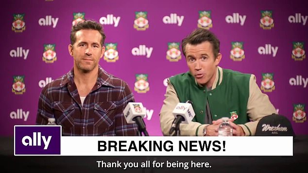 Ryan Reynolds and Rob McElhenney took to social media to post a fun announcement video.