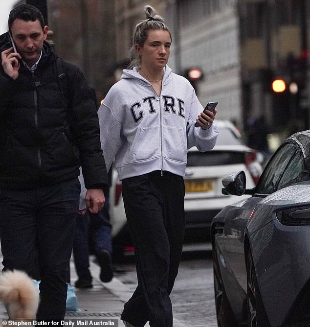 A casually dressed Mewis, 33, was spotted by the Mail strolling through central London late on Tuesday afternoon