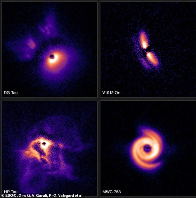 From wing-like spirals to jagged spirals, new images show the incredible variety of planet-forming disks that surround stars.
