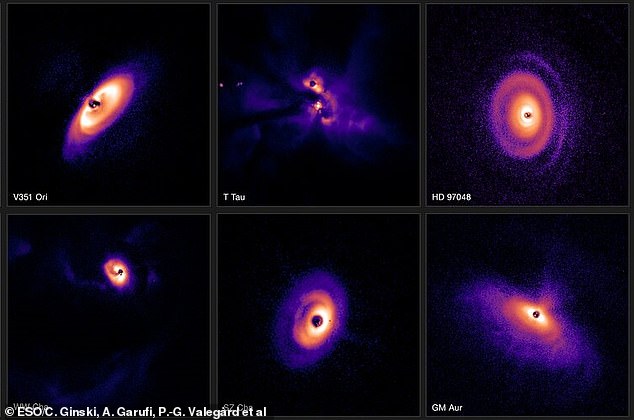 The stunning images, captured with the European Southern Observatory's Very Large Telescope (ESO's VLT) in Chile, represent one of the largest studies ever carried out on planet-forming disks.