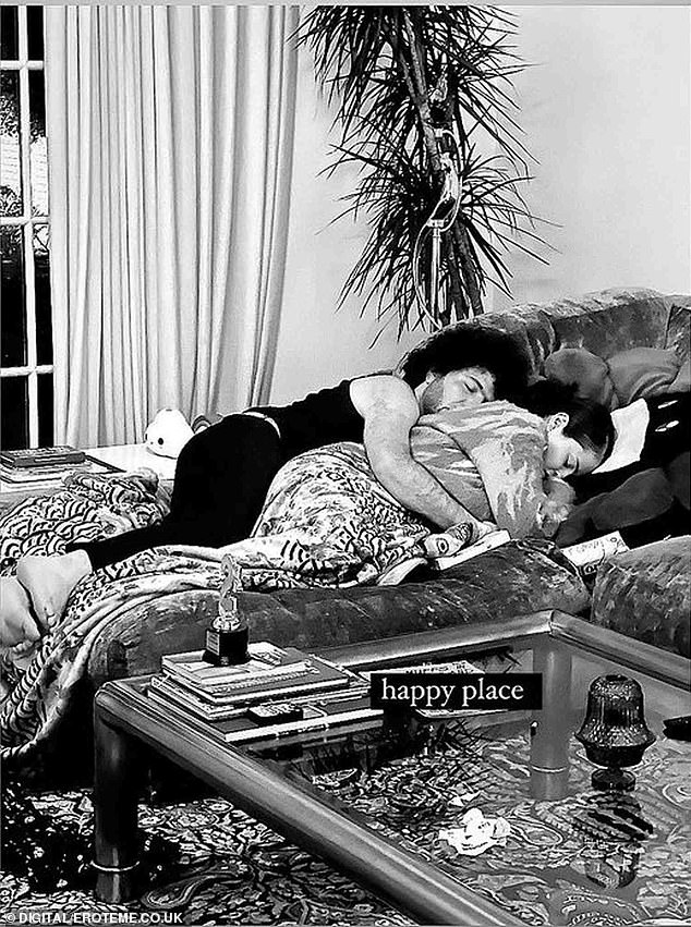 Selena Gomez snuggled up to her boyfriend Benny Blanco on the couch in an Instagram Story she posted on Wednesday.