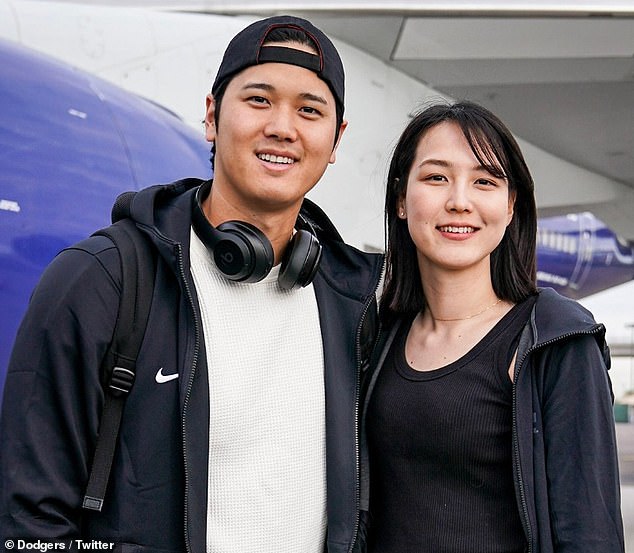 Ohtani announced Thursday that he is married to Japanese basketball player Mamiko Tanaka