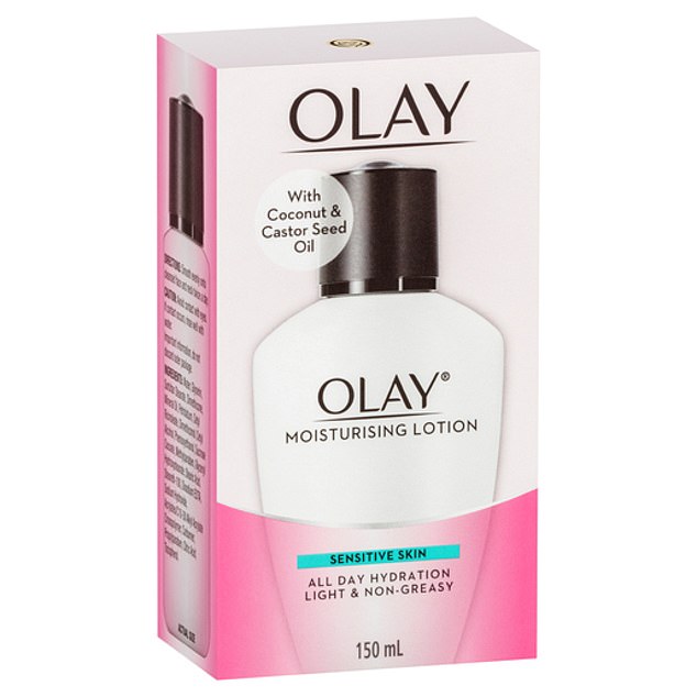 Olay's Sensitive Moisturizing Lotion ($8 now on sale, usually $16) has had a resurgence recently.