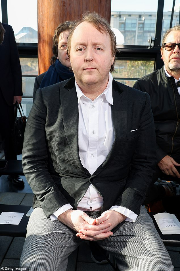 Sir Paul McCartney's lookalike son James, 46, made a rare public appearance to support his sister Stella at her Paris Fashion Week show on Monday morning.