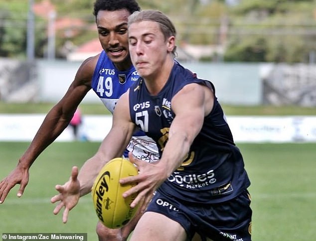 West Coast Eagles AFL legend Chris Mainwaring's son Zac (pictured) has come under fire over his father's death.