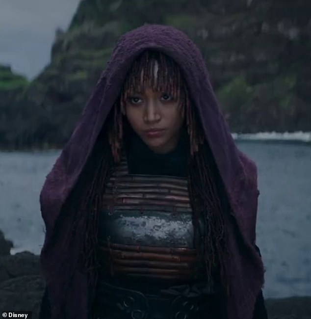 Star Wars: The Acolyte has released its first trailer and revealed the release date for the highly anticipated series;  star Amandla Stenberg is pictured as Mae