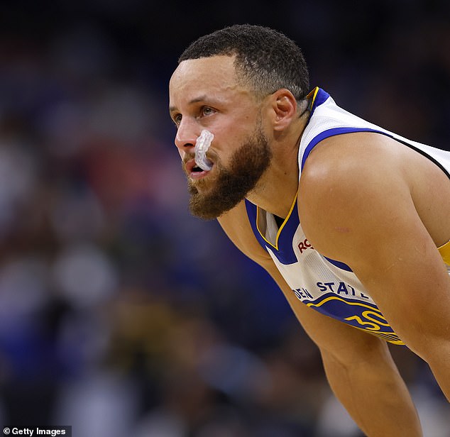 Steph Curry appeared to be crying after Draymond Green was ejected early Sunday morning.