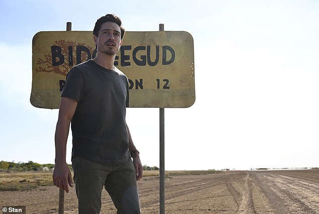 The Australian comedy-thriller series, which premiered on Thursday, follows American Andy Pruden (Feldman) who travels to the Australian outback to visit his father, whom he barely knows