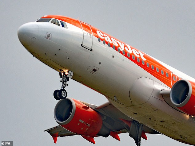 Passengers on the easyJet flight from France to Bournemouth, Dorset, were treated to a hilarious introduction on Monday from an unseen crew member called Andy (archive image of the easyJet plane)