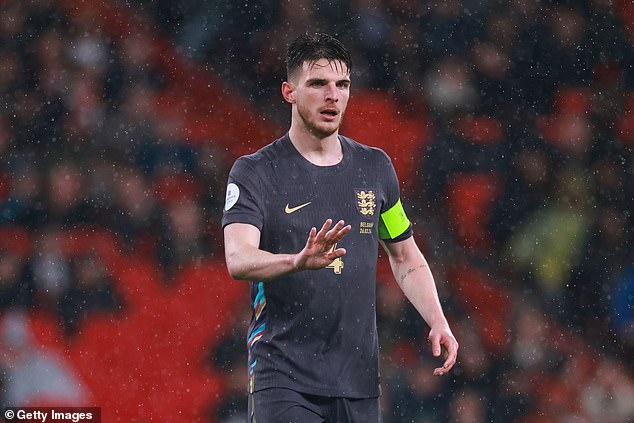 Declan Rice (pictured) has entered into a relationship with actor and presenter James Corden.