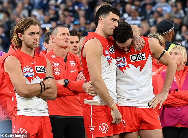 The Sydney Swans and their former identity, the South Melbourne Football Club, have won five premierships, but they have also lost 12 grand finals.