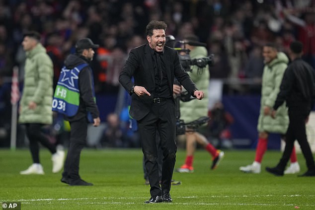 Diego Simeone has a whole closet full of black suits and he won't worry about getting one of them dirty