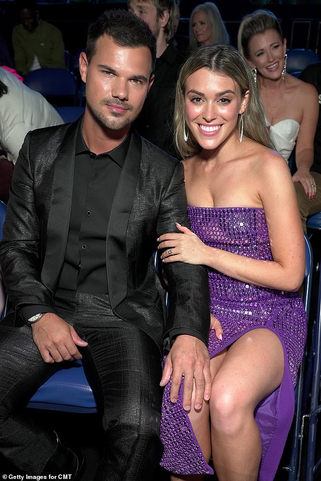 Taylor Lautner's wife Taylor 'Tay' Dome revealed the couple is nervous about expanding their family;  the duo seen in 2022