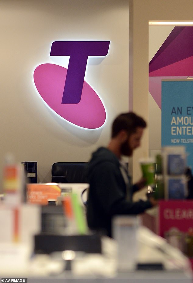More than 1,900 customers have reported issues with the service on DownDetector, with calls and internet affected (pictured, a Telstra store in Brisbane)