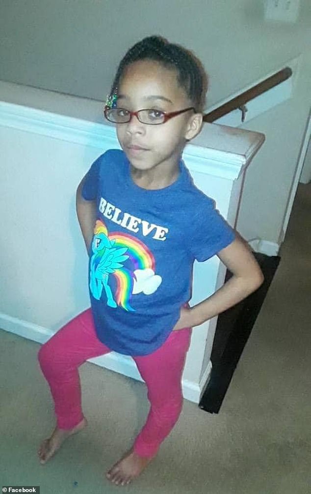Their 13-year-old daughter, Dearria Radley (pictured), was shot in the family's Nashville apartment.