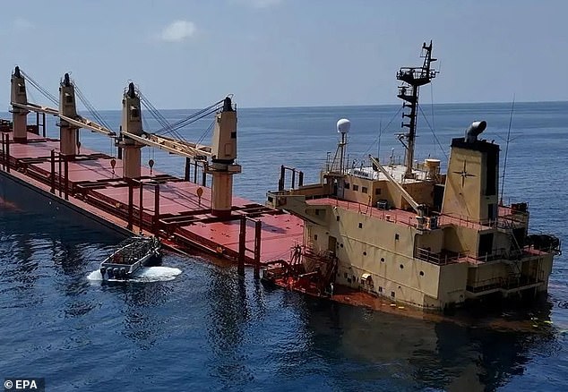 The British-owned Rubymar was the first ship completely destroyed as part of the Houthis' campaign in the Red Sea over Israel's war in the Gaza Strip.