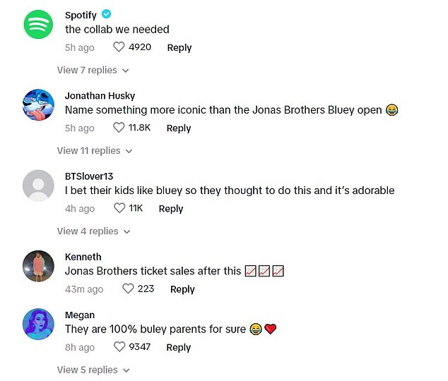 The Jonas Brothers pay surprising tribute to Bluey at their