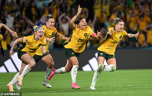 The moment the Matildas celebrated Vine's penalty goal will be immortalized in bronze.