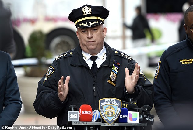 NYPD Chief of Patrol John Chell is selling police products to raise money for office supplies.