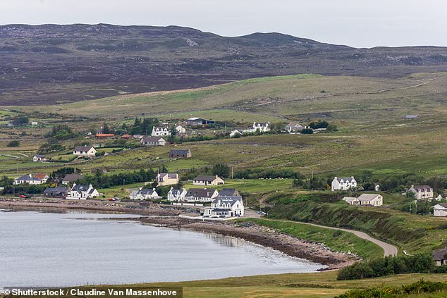 Analysis of Met Office data reveals that Aultbea, above, is the wettest coastal destination in the UK.