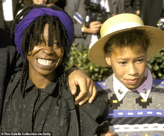 Whoopi Goldberg, pictured here in 1986, has admitted she 'chose' her acting career over her daughter Alexandrea Martin