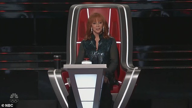 Reba McEntire was ecstatic when she beat out the other coaches to land talented singer Elyscia Jefferson on her team on Monday's episode of The Voice on NBC