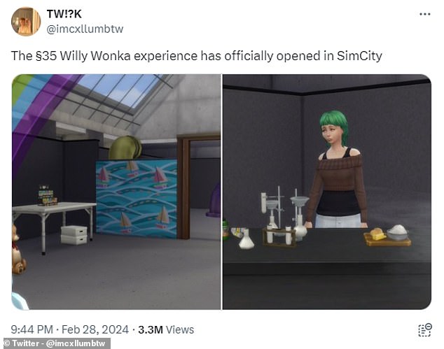 The Willy Wonka Experience opens in SimCity Gamer recreates the