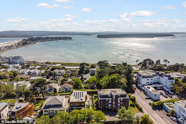 A three-bedroom penthouse with its own cinema room and some of the best views in Sandbanks has been put on the market for offers in excess of £3million.