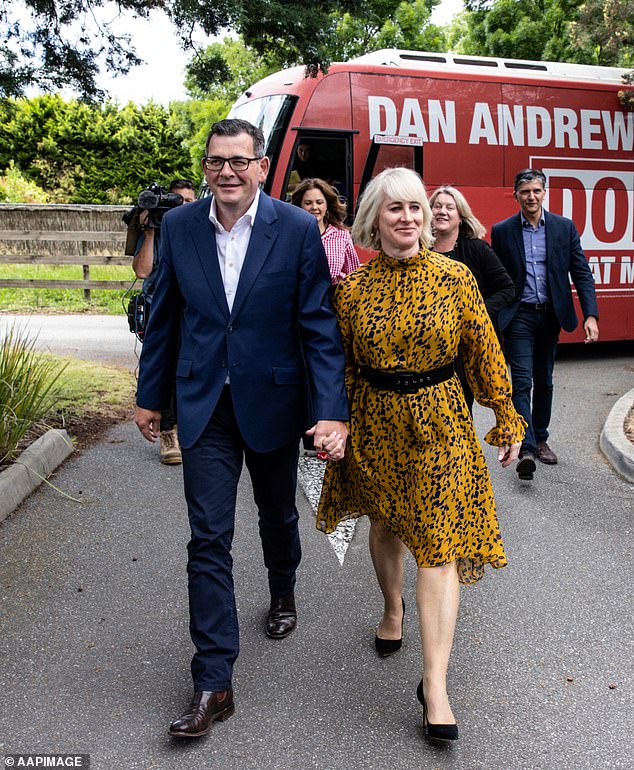 Former Victorian Premier Dan Andrews has been ordered to produce his phone and credit card records relating to a 2013 accident with a cyclist while he was in the passenger seat and his wife Catherine was driving (in the photo together).