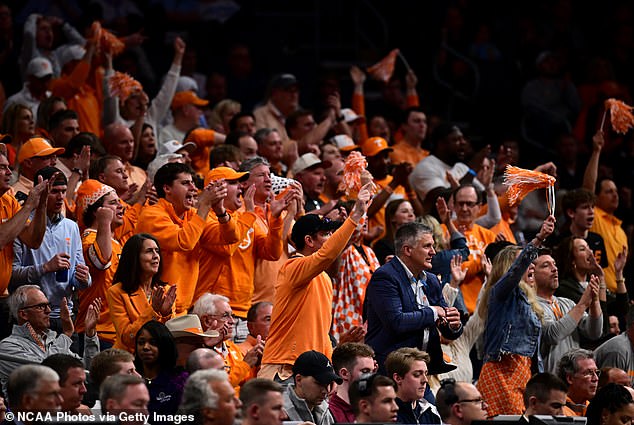 Tennessee Volunteers fans have been named the 'craziest' March Madness fans this year