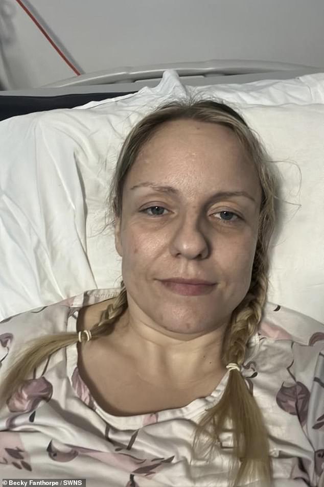 Becky Fanthorpe, 39, was rushed to hospital following advice from 111, where she collapsed probably due to blood clots.