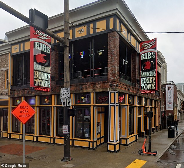 The mother of four was accused of attacking several waitresses at Rippy's Honky Tonk on Nashville's iconic Broadway Street around 10:45 p.m. Saturday.