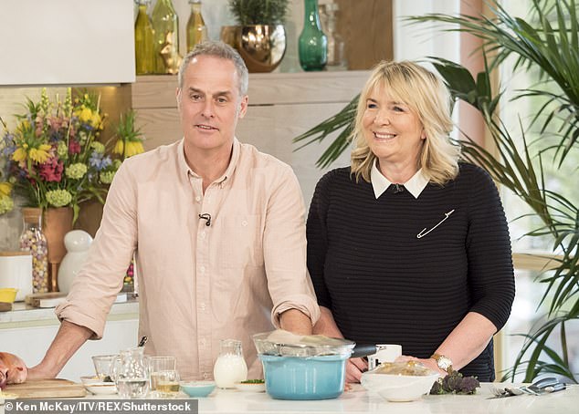 The presenter has been single since splitting from husband Phil Vickery (pictured, left) in 2020 and says she has no intention of remarrying, but hasn't ruled out finding love again.