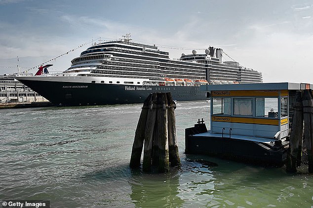 The 936-foot Nieuw Amsterdam is one of the flagships of the Holland America line.