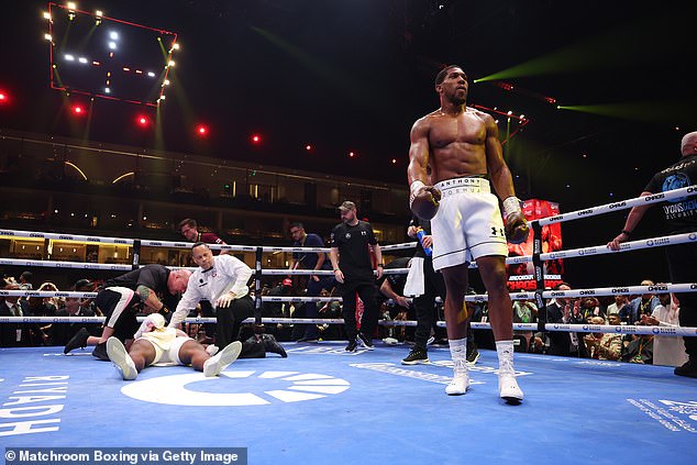 Anthony Joshua knocked out Francis Ngannou in the second round in Saudi Arabia