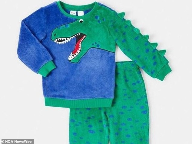 Kmart has recalled the Little Boys Sleep Twosie - Dino due to safety concerns.  Photo: provided